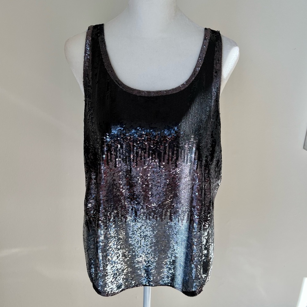BCBG MaxAzria Sequin Top